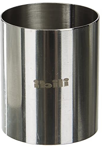 Ibili Clasica Dessertring, Tortenring, Kuchenring, rund, 4,5 cm Höhe, 4 cm Durchmesser, 1 Stück, Silber