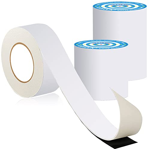 LANUCN Wasserdichtes Klebeband Butylband Weiß, Zähes Bitumenband Selbstklebend Alterungs -, Korrosions - und UV - Beständig Dichtband (5cm x 10m x 1 Rolle)