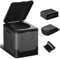 Suewidfay Portable Toilet for Camping, Outdoor Camping Toilet for Adult, Compost Toilet Travel Potty Folding Toilet, Camping Loo MAX 150KG for Hiking/Camping/Fishing (29X31.5CM)