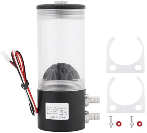 Pompa di Raffreddamento Ad Acqua per PC, Pompa Dell'acqua CPU per Computer 500 L/h Serbatoio di Raffreddamento Ad Acqua CO2 Serbatoio di Raffreddamento Ad Acqua con Pompa