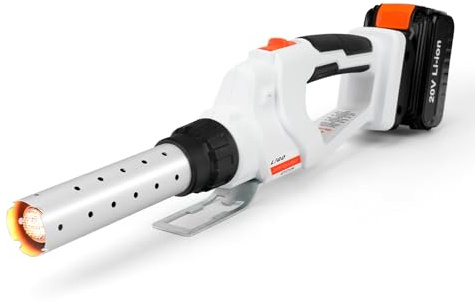 LIGO Cordless Fire Starter, 20V Charcoal Starter and Lighter, Chemical Free Heated Air with Blowing Fuction, Included 4.0Ah Battery, for Charcoal, BBQ, Grill