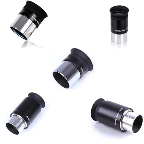 Teleskoptillbehör 5 st/set 1,25 tum 31,7 mm 3,6 mm 10 mm 25 mm 32 mm 40 mm optisk brännvidd okularset teleskop okular