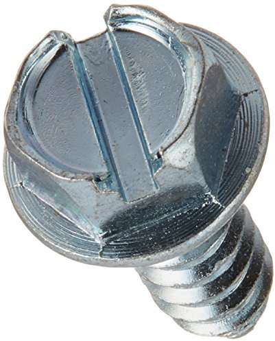 The Hillman Group 41038 Hex Washer Head Slotted Sheet Metal Screw, 14-Inch x 3/4-Inch, 50-Pack, zinc