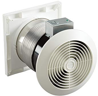 Broan-NuTone 512M Through-the-Wall Ventilation Fan White Cover, 6-Inch 70 CFM 6.0 Sones