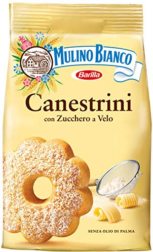 Mulino Bianco Dolcetti Canestrini, Biscotti Frollini con Zucchero a Velo, Burro e Uova Fresche, 200 g