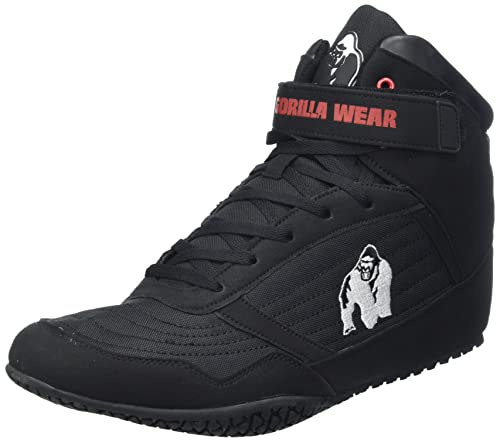 Gorilla Wear - Chaussures de Gymnastique - Chaussures Homme - Chaussures Femme - High Tops - Noir 42 EU