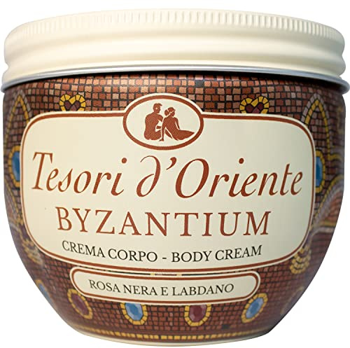 Tesori d'Oriente - Byzantium parfymerad kroppskräm, näringsrik fluffig textur och fuktgivande för huden, exotiska anteckningar, 300 ml