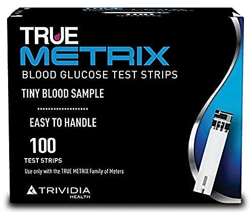 TRUE METRIX Test Strips 100 Pieces, Colourless