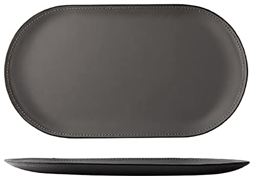 Leder Tablett, Valet Tray,Taschenleerer Leder,Men Women Jewelry Key Tray,PU Leather Tray,Mehrfarbiger Taschenleerer ​in Nappa Leder für Ihr Haus,Ordentlich Tablett ( Color : Gray , Size : Style 2 )