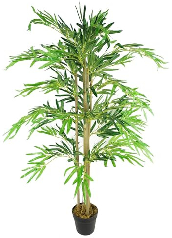 Leaf Design UK Artificial Tropical Plants and Trees, Green Natural, 120cm