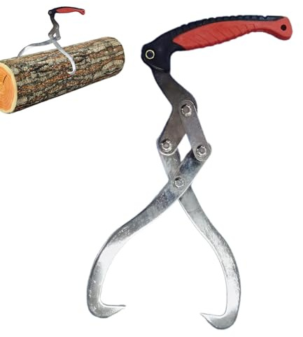 WEITING Sollevamento pinze per Tronchi - Pinza per Tronchi a 2 Artigli per pinze da Taglio - Carico Fino a 110 libbre, capacità di carico con Impugnatura Antiscivolo, Pinza per Sollevamento Tronchi