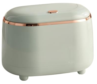 dabinzhijia Cestino Scrivania con Coperchio, Mini Pattumiera da Tavolo, Bidoncino Piccolo, Cestino Spazzatura per Casa, Ufficio, Soggiorno, Cucina, Bagno