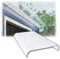 Impermeable Tejadillo De Protección para Puertas y Ventanas, Marquesinas Techo Exterior Toldo Marquesinas para Puerta de Entrada, Dosel de Puerta, Cubierta Tejado de Puerta(40x50(cm))