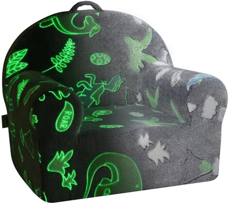 VEVOR Fauteuil pour Enfants avec éponge 25D Haute densité, canapé pour Enfants, Housse Douce en Tissu Phosphorescent, Sofa pour Tout-Petits, Meuble d’Enfants pour se Reposer, Chambre à Coucher, Gris