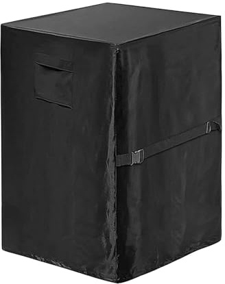 Cubierta de parrilla BBQ - Escudo impermeable firepits, material 420d Oxford, correas seguras contra el viento, recubrimiento PVC fuerte | exterior confiable para cuadrado 21x21x34 pulgadas Cobertura