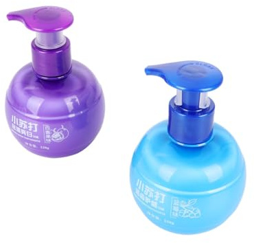 Homoyoyo Bottles Press Toothpaste Baking Soda Fruity Toothpaste Blueberry Passion Fruit Dental Care Tool for Travel Oral Care