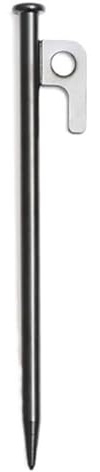 Kraftiga tältpinnar, Tältspik i rostfritt stål, svart, 20-40cm(Black-40cm)
