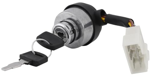 Acouto Interruttore a Chiave di Accensione per Generatore di Gas 2,5-6,5KW 188F, Design Durevole a 6 Fili e Facile Installazione per Uso Esterno