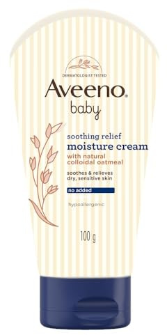 Aveeno Crème hydratante apaisante pour bébé - Sans parfum - Tube de 145 ml