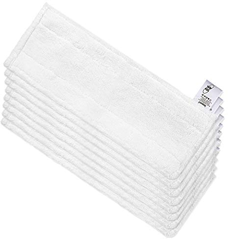 KEEPOW 8 Mikrofaser-Tuchset Kompatibel für Kärcher Dampfreiniger Zubehör EasyFix SC 3, SC 2, SC 4, SC 5,SC 1Bodendüse, Waschbar Bodentücher