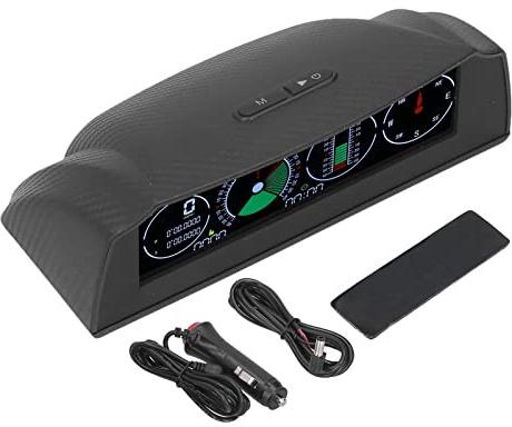 KIMISS Universal Smart Hud Display, ABS PC Bil Escort GPS Satellit Hastighet Tid Hastighet Larm Funktion Kompass Display