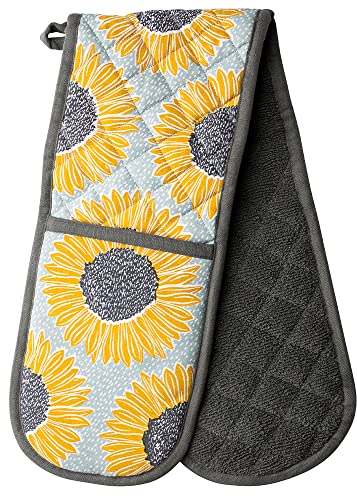 English Tableware Company Artisan Flower Double Oven Gloves