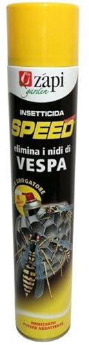 La zappa Insetticida spray per api, vespe e calabroni Speed pronto all'uso da 750 ml elimina nidi