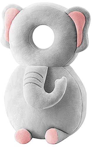 HPYSHP Baby Head Protection Walker Backpack - Adjustable Protective Cushion Safety Soft Pads for Toddler 1-3 Years (Elephant)