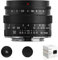 SGimage Objectif 50 mm F1.4 APS-C MF à focale fixe avec grande ouverture pour appareils photo à monture E | Idéal pour la photographie de portraits - Poids léger : 249 g