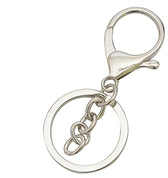 YOSADIER 10 Piezas Pinza de Langosta Aleación para Organización de Llaves y Manualidades Resistente y Ligero Color Plateado