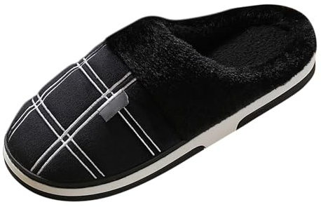 Herren Hausschuhe Damen Winter Plüschhausschuh Leichte Plüsch Slippers Gefüttert Plüschhausschuh Komfort Baumwoll Slippers Gefüttert Bequeme Pantoffeln Warme Leicht