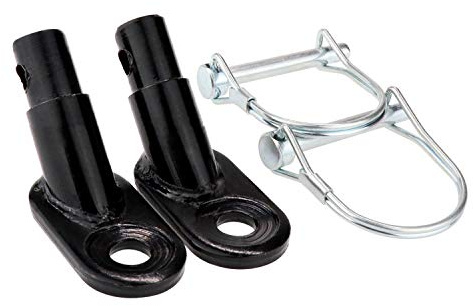 Biange Bike Trailer Hitch Connector, Cycling Adapter Accessories (2 Pack, Black)
