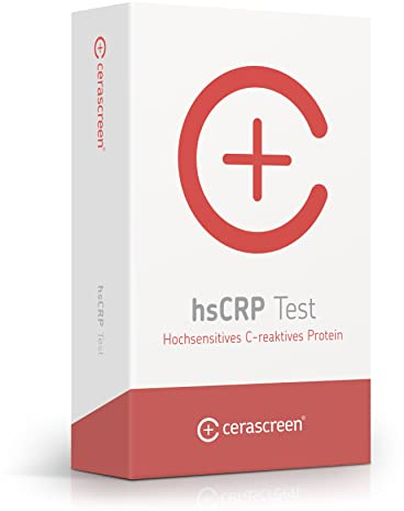 hsCRP Test von CERASCREEN - Prävention von Arteriosklerose + Herz-Kreislauf-Erkrankungen | Hochsensitives C- reaktives Protein bequem von zu Hause testen, um Entzündungen im Körper vorzubeugen
