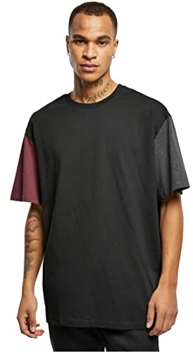 Urban Classics T-Shirt Uni Oversize Homme T-Shirt Manches Courtes Noir XXL
