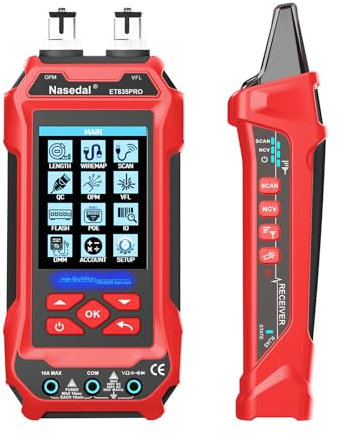 RJ45 Ethernet Cable Tester - Toner Generator, CAT5-8 UTP/STP, 3.5-inch Screen, QC Test Cable Length Mapping