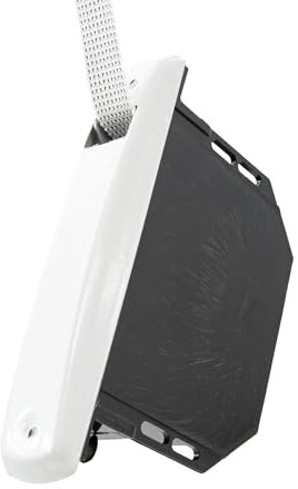 IdeaGenesis - Recogedor Persiana con Frente de Aluminio para empotrar en persianas enrollables Interior. Enrollador persiana para embutir en Obra. Sistema Universal Resistente (Blanco, Cinta 20mm)