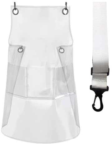 Clear Apron,Transparent Waterproof And Oil-Proof Kitchen Apron | Adjustable Hair Stylist Barber Protective Accessories For Hair Stylist Barber Nail