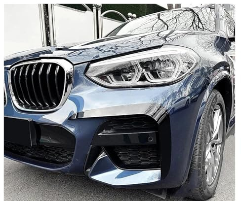 Spoiler Per BMW X3 X4 X5 G01 G02 G05 Sport 2018-2023 Paraurti Anteriore Spoiler Fendinebbia Cornici Griglia Kit Carrozzeria Tuning Accessori Auto Diffusore(A 18-21 Gloss Black)