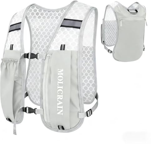 Running Vest 5L No Bounce Lightweight Backpack Phone Pocket Reflective