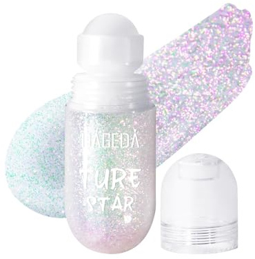 Prreal roll-on, body, glitter, sjöjungfru, paljetter, holografisk, flytande ansikte, glitter, festivaltillbehör, gnistrande halloween, rave, party, smink, färg 03