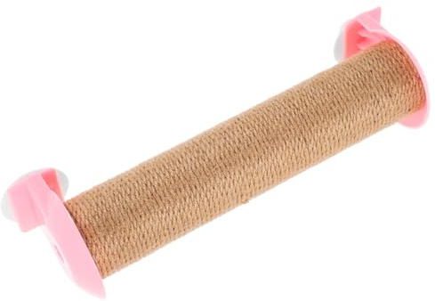 SOLUSTRE Tiragraffi Montaggio DIY Compatibile Gabbia per Gatti in Corda di Juta Accessorio per Gattini da Interno per Colonna Graffi Rosa
