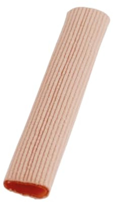 Silipos Gel Ribbed Tubing for Corns, Blisters, Hammertoes, Calluses, and Ingrown Nails on Fingers and Toes, Item 10875, 1” Diameter, 6” Length, 2 per Polybag, Wide