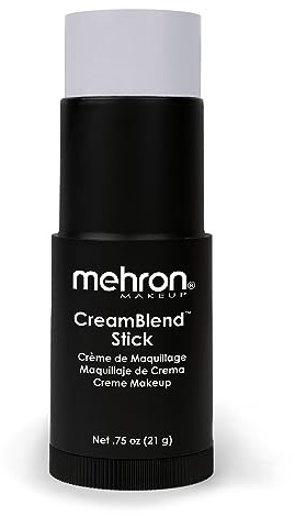 Mehron Make-up CreamBlend Stick | Gesichtsbemalung, Körperbemalung und Grundierungscreme-Make-up | Körperfarbe Stift (Light Grey)
