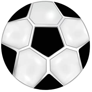 Andante CHUNK Click-Button Druckknopf (Fußball) für Chunk-Armbänder, Chunk-Ringe, Chunk-Schlüsselanhänger und andere Chunk-Accessoires