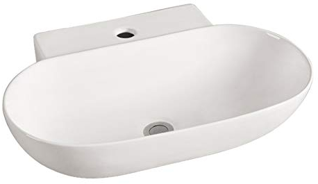 Grünblatt Waschbecken Aufsatz-Waschschale mit Lotus Effekt Nano-Beschichtung (56x39x12)