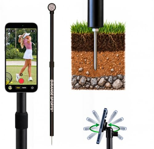 @iRangeSports Stick EXT w/MagSafe Compatible Puck - Golf Monopod, Strong Magnetic, Lightweight, Portable Phone & Tablet Stand - Film Steady Video for Golf, Vlogs, Sports, Home, Digital Creators
