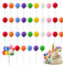 Topper Torta Sfera in Schiuma Topper Foam Ball Torta Palloncino Cake Topper Cake Topper Ball Topper Torta Sfera per Anniversario,Matrimonio,Compleanno (Colore Misto) 50 Pezzi