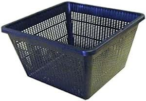 Biotope Aquatics Ltd Pond Plant Baskets - Hessian Liners - Aquatic Marginal Pots (5, 19cm Square - (2 Litre))