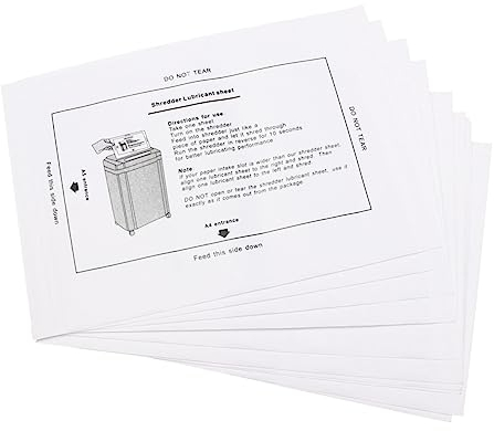 Lurrose Schmierölpaket 12St professionelles Aktenvernichteröl Ölpapier Schmieröl Motoröl Weiß