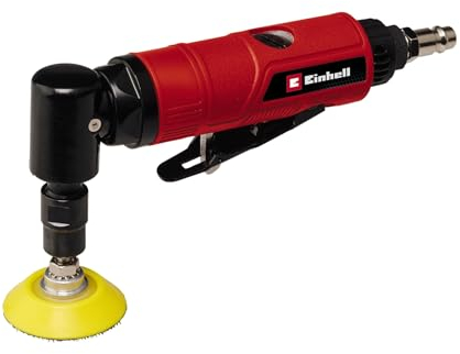 Einhell Amoladora angular de aire comprimido TC-PA 50 (presión de trabajo de 6,3 bar, consumo de aire de 113 l/min, disco de lijado de Ø 50 mm, incl. diversos papeles de lija)